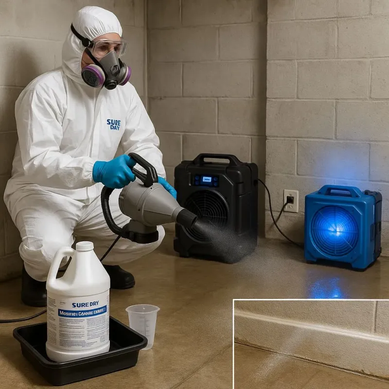 Sanitization and Odor Removal process in Springdale, NJ